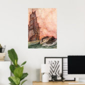 William Heath Robinson - Een lied van het Engels Poster (Thuiskantoor)