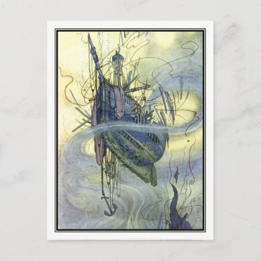 William Heath Robinson - Shipwreck Briefkaart (Voorkant)