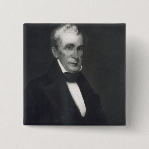 William Henry Harrison, 9e President van de Vereni Vierkante Button 5,1 Cm