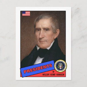 William Henry Harrison Baseball Card Briefkaart