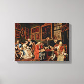 William Hogarth - Het huwelijkscontract Canvas Afdruk (Voorkant)