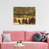 William Holbrook Beard - De Beer Dance Canvas Afdruk (Insitu (Woonkamer))