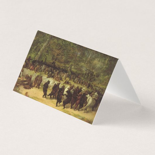 William Holbrook Beard - De Beer Dance Kaart (Voorkant)