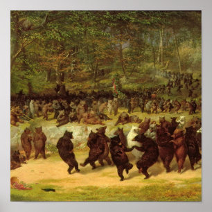 William Holbrook Beard - De Beer Dance Poster