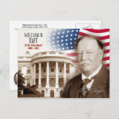 William Howard Taft - 27e President van de VS Briefkaart (Voorkant / Achterkant)