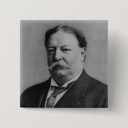 William Howard Taft Vierkante Button 5,1 Cm (Voorkant)