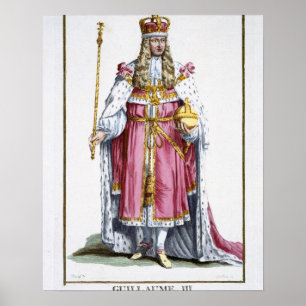 William III (1650-1702) van Sinaasappel, 1780 (gek Poster