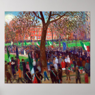 William J. Glackens Parade, Washington Square Poster