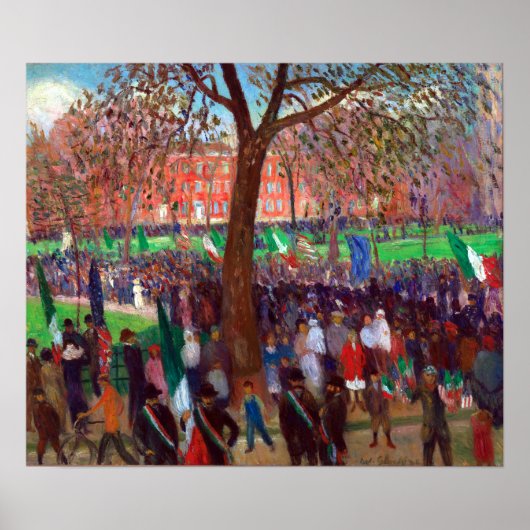 William J. Glackens Parade, Washington Square Poster (Voorkant)