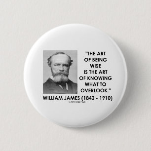 William James Art over wise Art om over het hoofd Ronde Button 5,7 Cm