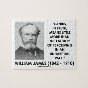 William James Genius die een ongewone weg volgt Legpuzzel