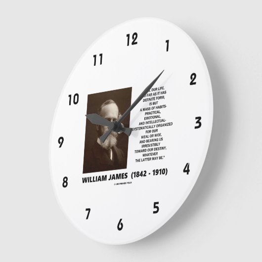 William James Mass of Habits Destiny Quote Grote Klok (Hoek)