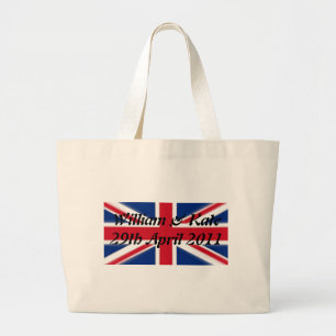 William & Kate - 29 april 2011 Grote Tote Bag