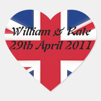 William & Kate - 29 april 2011 Hart Sticker