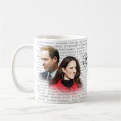 William, Kate et la tasse de Commonwealth (Gauche)