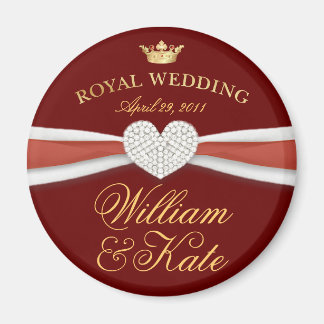 William & Kate - Koninklijke Huwelijksherdenkingsg Magneet