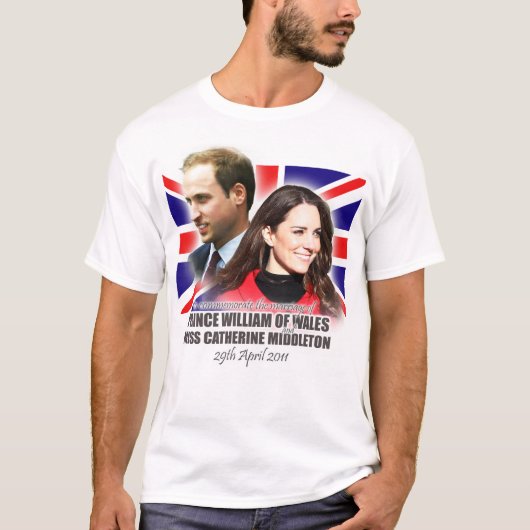 William & Kate Royal Mariage T-shirt (Devant)
