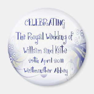 William & Kate Royal Wedding Collectibles Souvenir Magneet