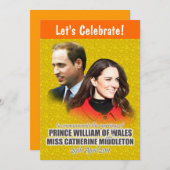 William & Kate Royal Wedding Invitations Kaart (Voorkant / Achterkant)