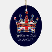 William & Kate Wedding Keramisch Ornament (Rechts)