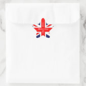 William & Kate Wedding-Union Jack Ster Sticker (Tas)