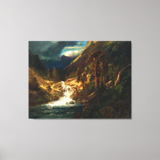 William Keith Hetch Hetchy Side Canyon II Canvas Afdruk