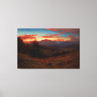 William Keith_Sunset op de berg Diablo Canvas Afdruk