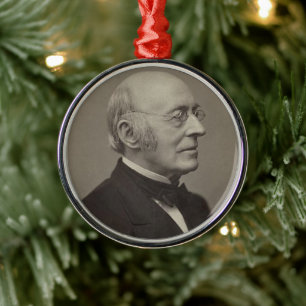 William Lloyd Garrison Metalen Ornament