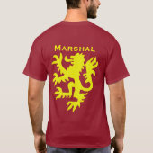 William Marshal Gold Lion Shirt (Achterkant)