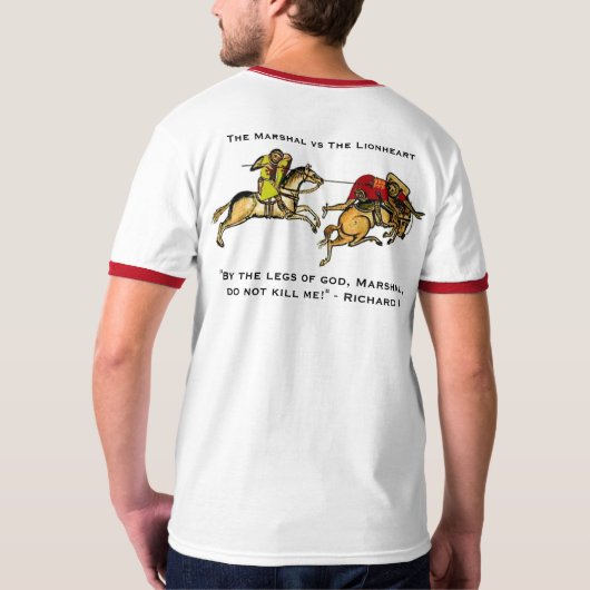 William Marshal Vs Richard the LionhartShirt T-shirt (Achterkant)
