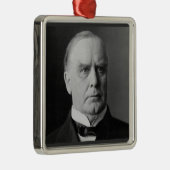 William Mckinley 25th President Metalen Ornament (Rechts)