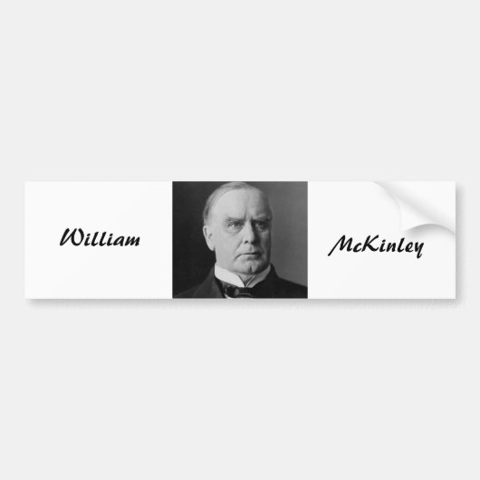 William Mckinley Bumpersticker (Voorkant)