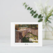 William Merritt Chase #53 - Carte postale Art (Debout devant)