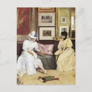 William Merritt Chase a Freindly Call Briefkaart