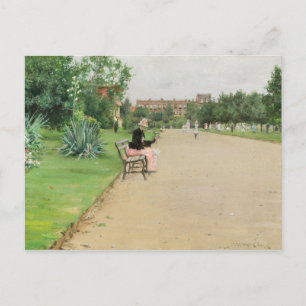 William Merritt Chase - een City Park Briefkaart