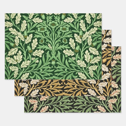  William Miroirs Glands & Feuilles de Chêne Jardin (Lot)
