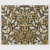 William Mirrors Acorns & Oak Leaves Autumn Garden Cadeaupapier (Vlak)