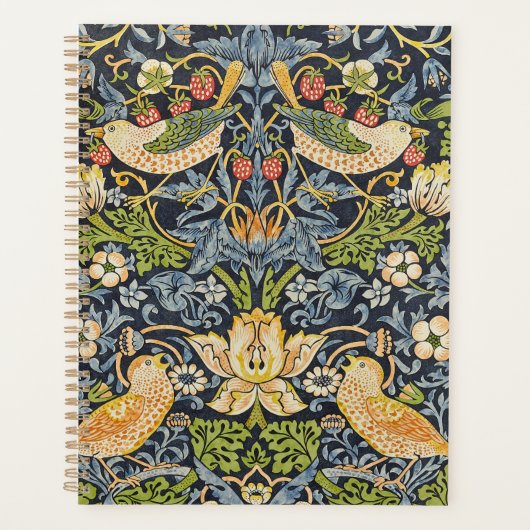 William Morris - Aardbeiendief Bloemenpatroon Planner (Voorkant)