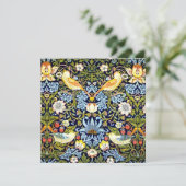 William Morris, aardbeiendief, Feestdagenkaart (Staand voorkant)