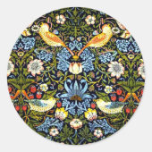 William Morris, aardbeiendief, Ronde Sticker (Voorkant)