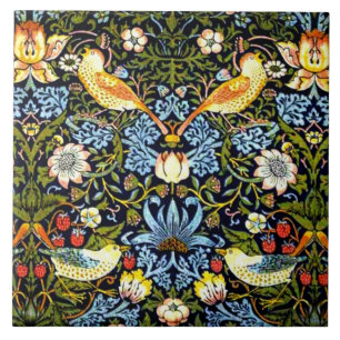 William Morris, aardbeiendief, Tegeltje