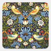 William Morris, aardbeiendief, Vierkante Sticker (Voorkant)