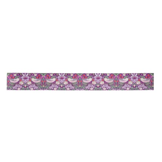 William Morris aardbery Thief Pattern Ribb Lint (Voorkant)