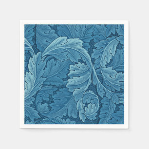 William Morris Acanthus  Blue Servetten