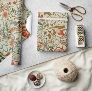 William Morris Acanthus Borduurwerk Bloemen Patroo Cadeaupapier