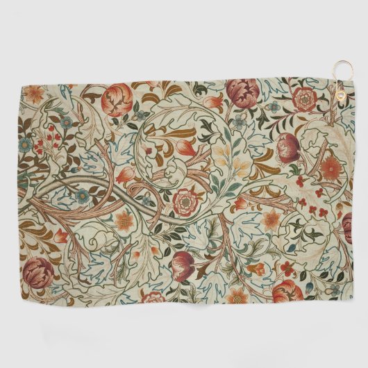 William Morris Acanthus Borduurwerk Bloemen Patroo Golfhanddoek (Horizontaal)