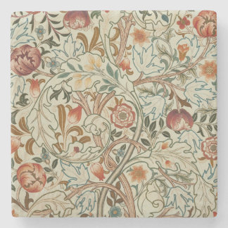 William Morris Acanthus Borduurwerk Bloemen Patroo Stenen Onderzetter