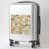 William Morris Acanthus Borduurwerk Bloemen Patroo Sticker (Koffer)