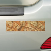 William Morris Acanthus Brown Autumn Leaves Bumpersticker (Op auto)