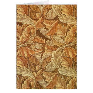 William Morris Acanthus Bruin Herfstbladeren